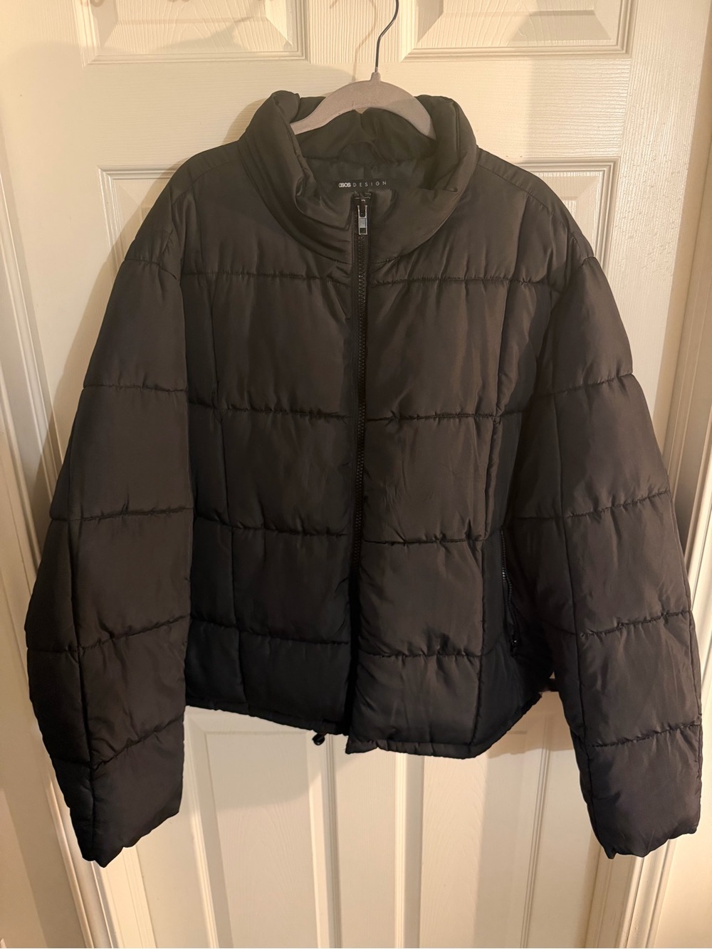 ASOS Black Quilted Puffer Jacket